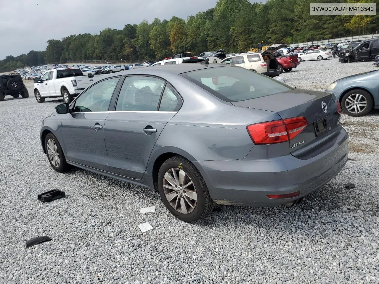 2015 Volkswagen Jetta Se VIN: 3VWD07AJ7FM413540 Lot: 73093744