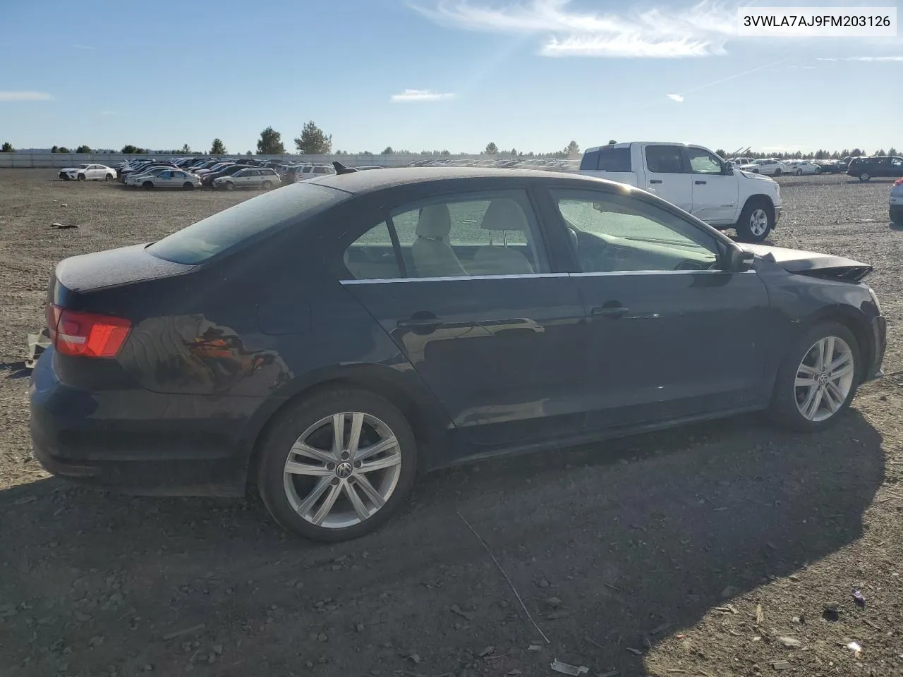 2015 Volkswagen Jetta Tdi VIN: 3VWLA7AJ9FM203126 Lot: 73134064