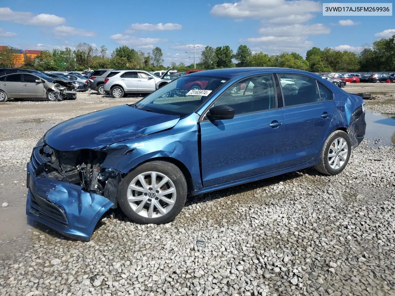 2015 Volkswagen Jetta Se VIN: 3VWD17AJ5FM269936 Lot: 73165974