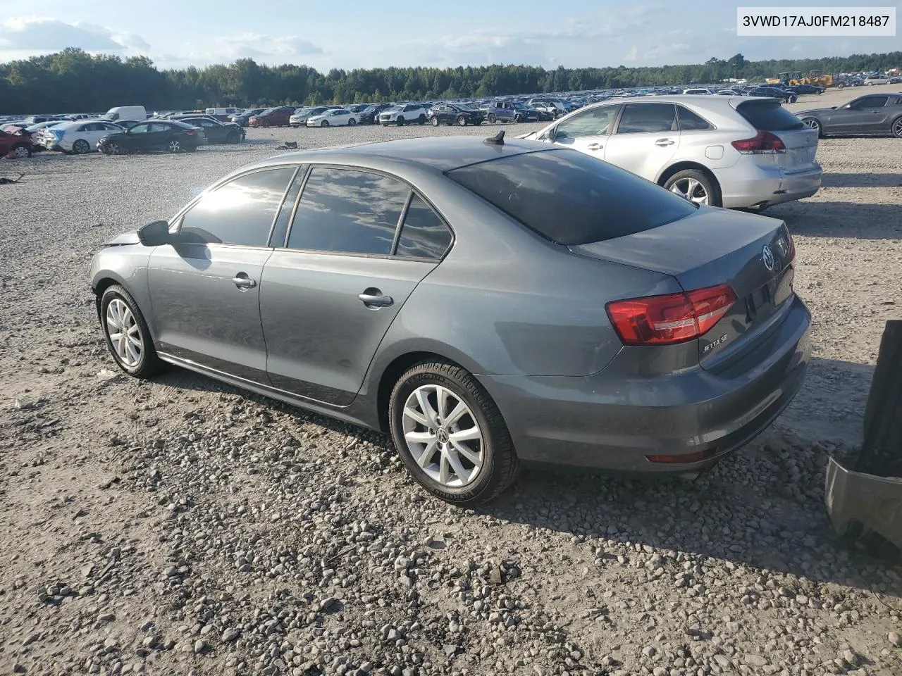 3VWD17AJ0FM218487 2015 Volkswagen Jetta Se