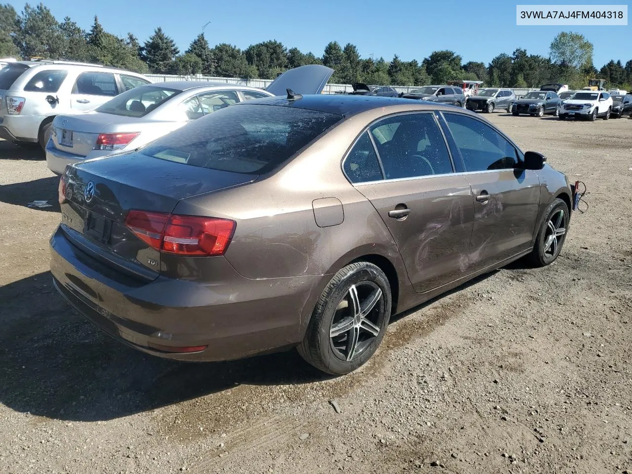 3VWLA7AJ4FM404318 2015 Volkswagen Jetta Tdi