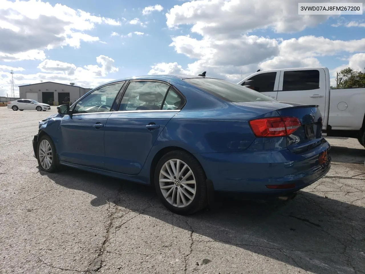 2015 Volkswagen Jetta Se VIN: 3VWD07AJ8FM267200 Lot: 73553834