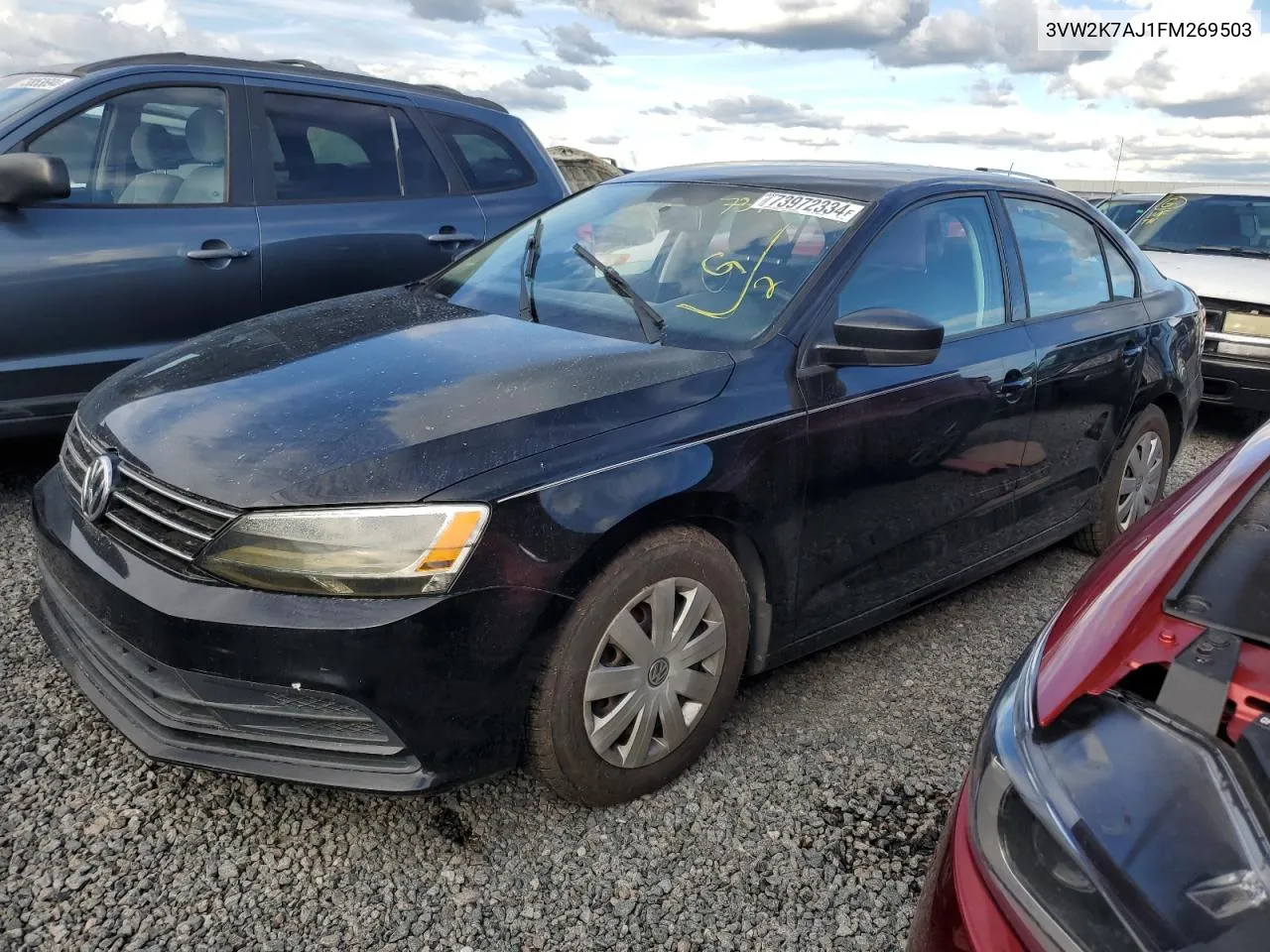 3VW2K7AJ1FM269503 2015 Volkswagen Jetta Base