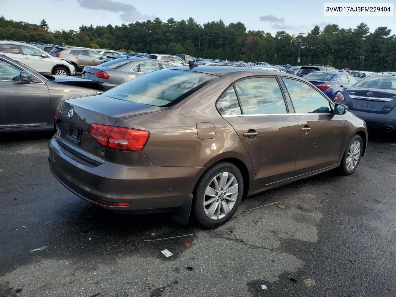 2015 Volkswagen Jetta Se VIN: 3VWD17AJ3FM229404 Lot: 74257724