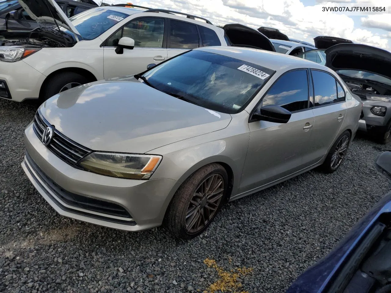 2015 Volkswagen Jetta Se VIN: 3VWD07AJ7FM415854 Lot: 74288224