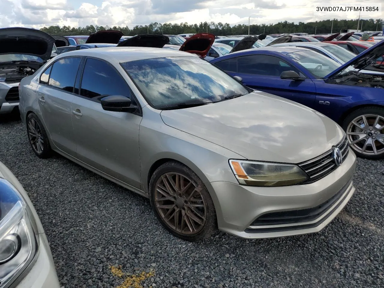 2015 Volkswagen Jetta Se VIN: 3VWD07AJ7FM415854 Lot: 74288224