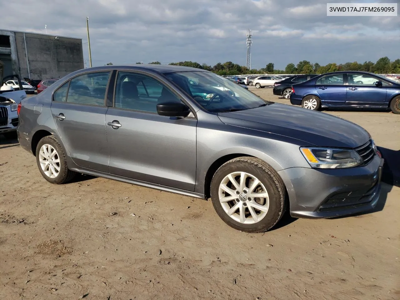 2015 Volkswagen Jetta Se VIN: 3VWD17AJ7FM269095 Lot: 74466904