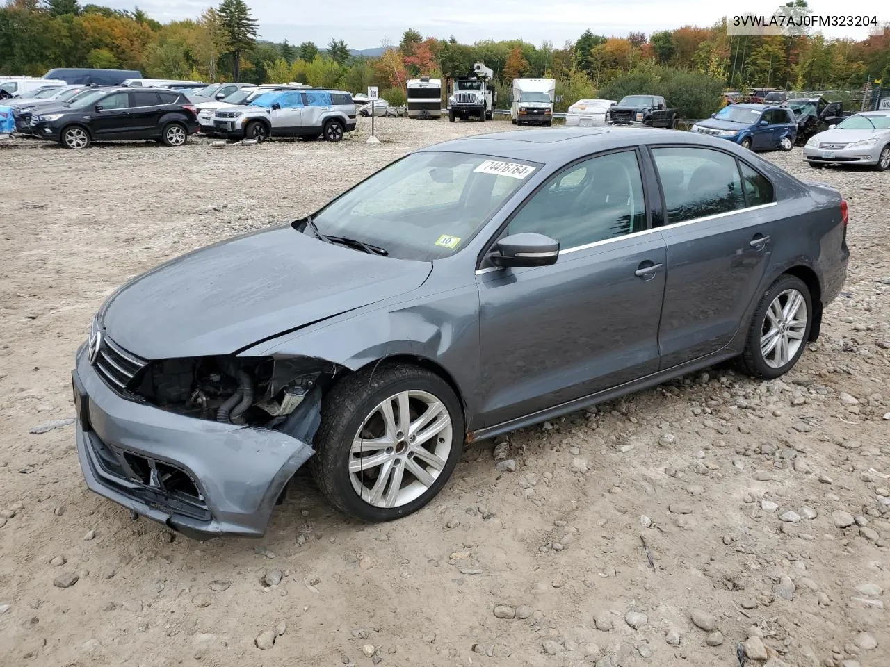 2015 Volkswagen Jetta Tdi VIN: 3VWLA7AJ0FM323204 Lot: 74476764