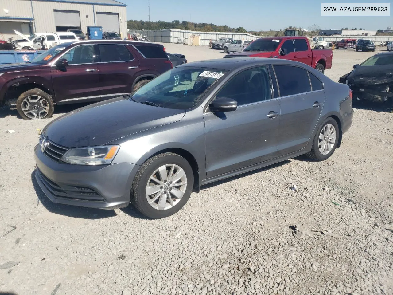 2015 Volkswagen Jetta Tdi VIN: 3VWLA7AJ5FM289633 Lot: 74870374