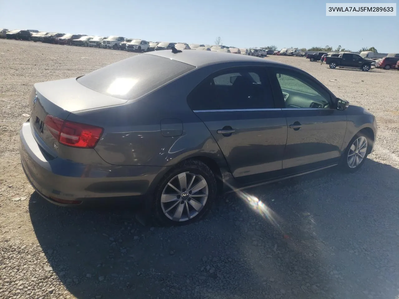 2015 Volkswagen Jetta Tdi VIN: 3VWLA7AJ5FM289633 Lot: 74870374