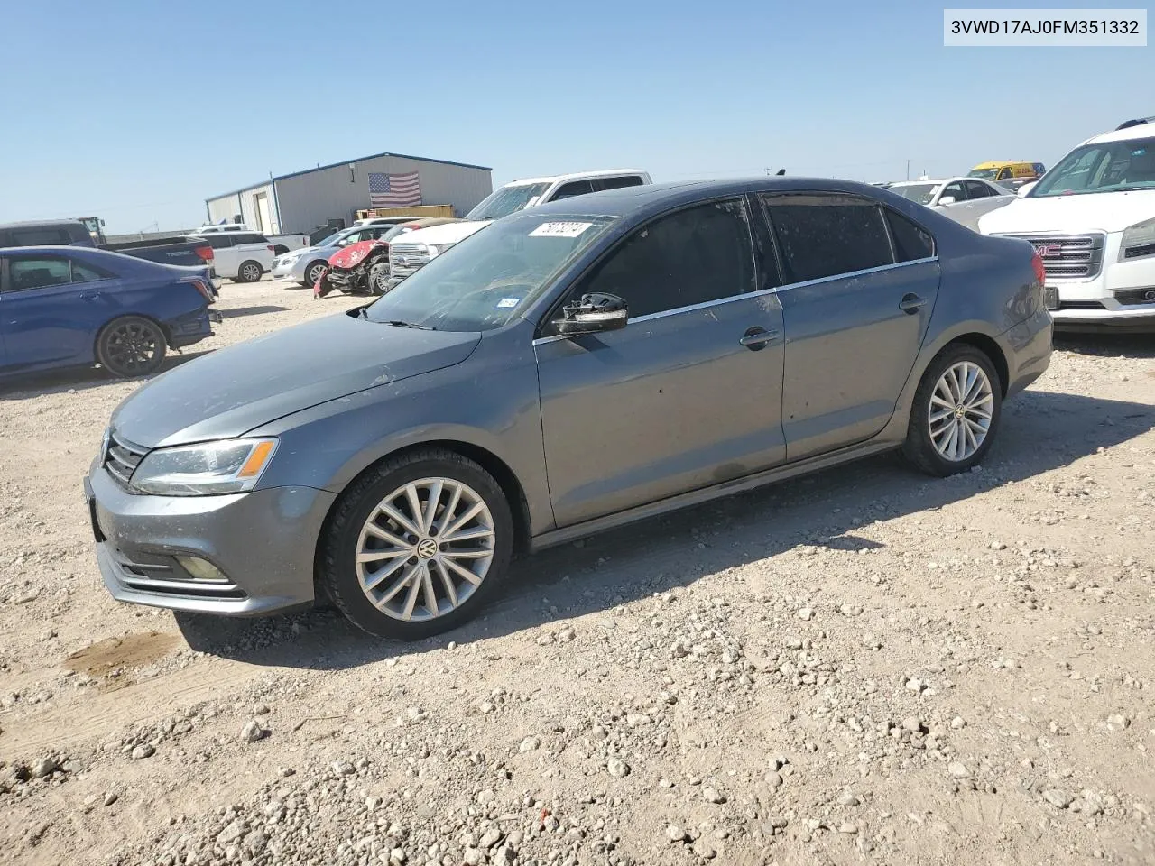 3VWD17AJ0FM351332 2015 Volkswagen Jetta Se