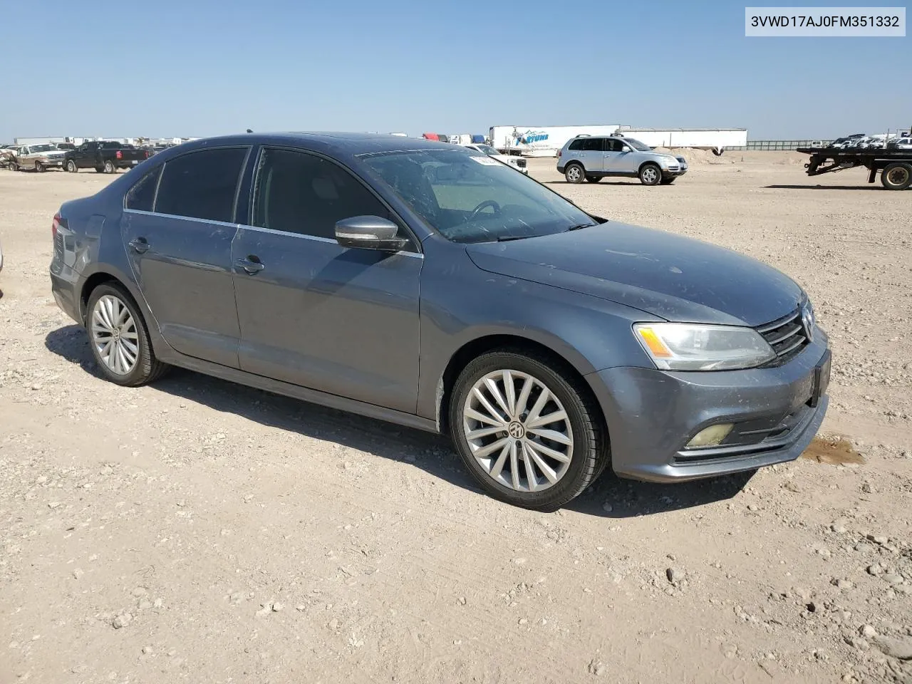 3VWD17AJ0FM351332 2015 Volkswagen Jetta Se