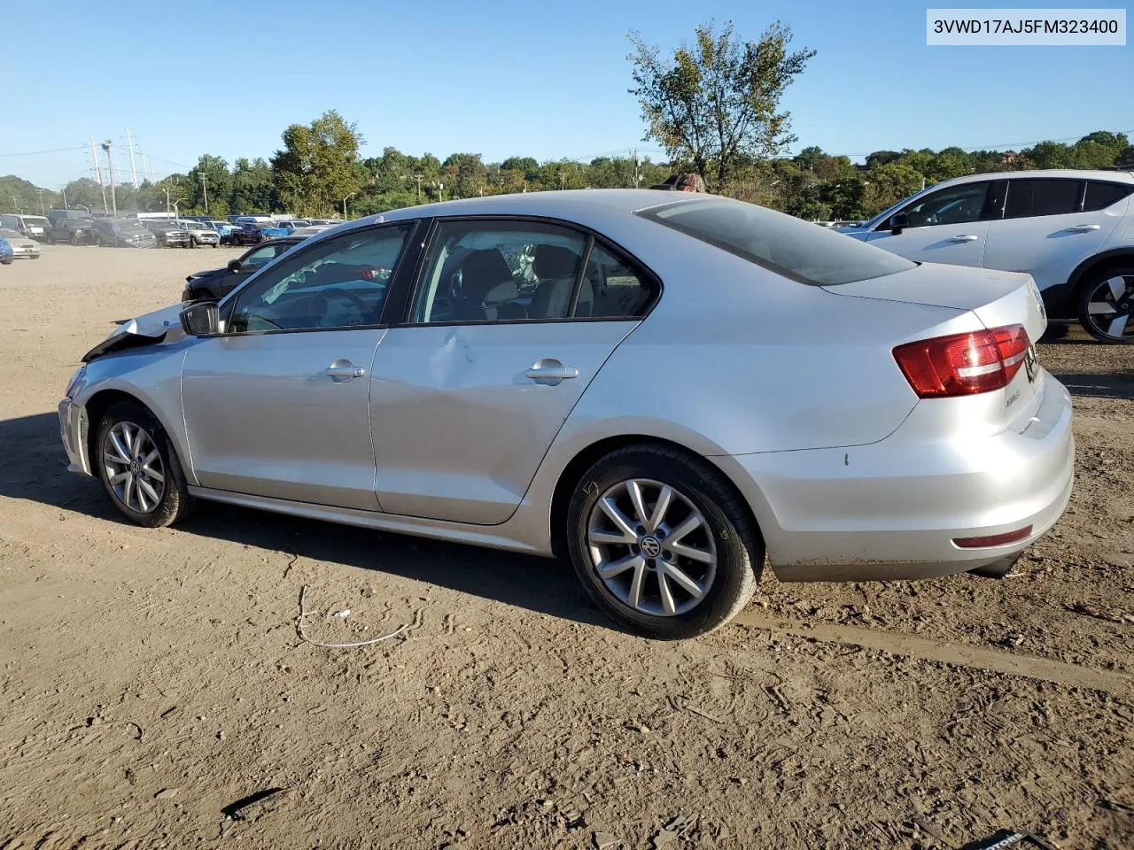 2015 Volkswagen Jetta Se VIN: 3VWD17AJ5FM323400 Lot: 75122044