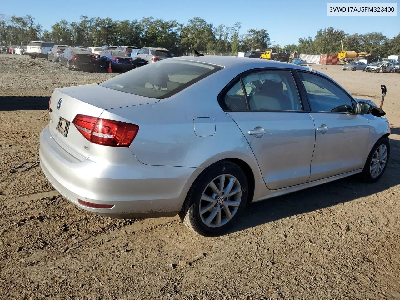 2015 Volkswagen Jetta Se VIN: 3VWD17AJ5FM323400 Lot: 75122044