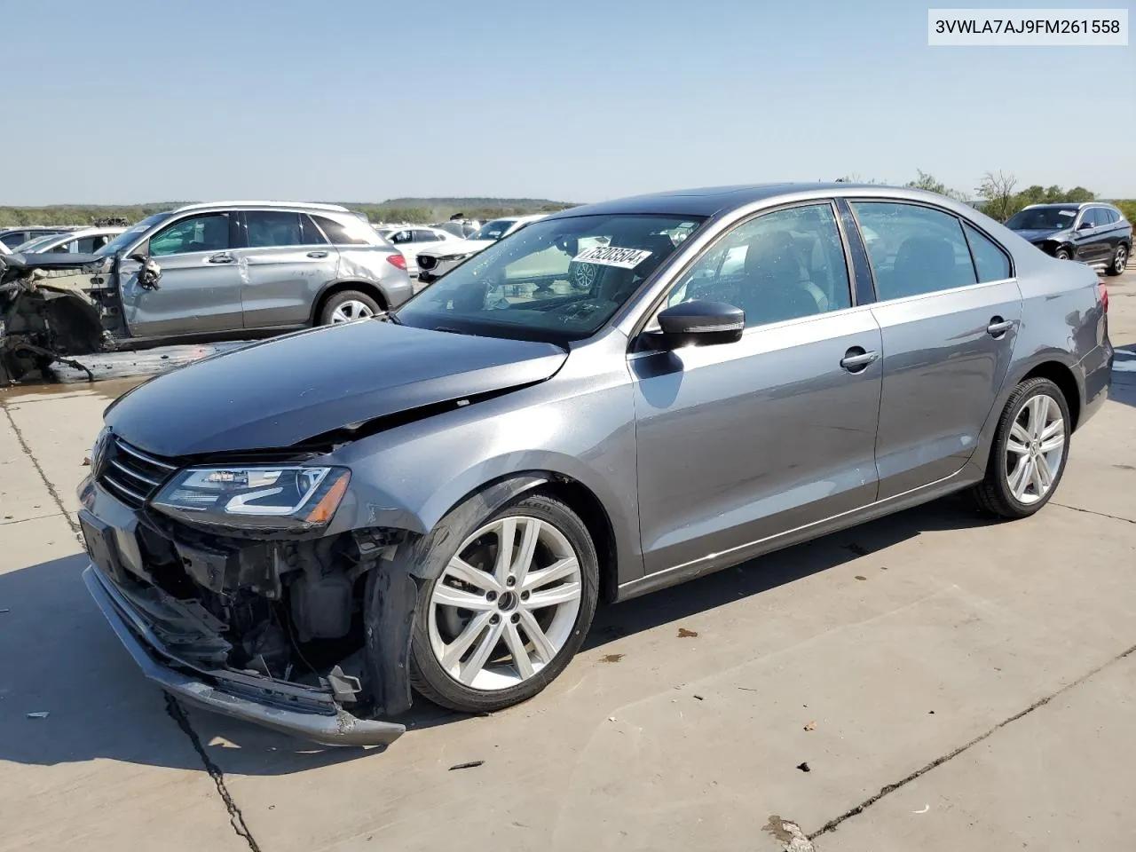 2015 Volkswagen Jetta Tdi VIN: 3VWLA7AJ9FM261558 Lot: 75203504