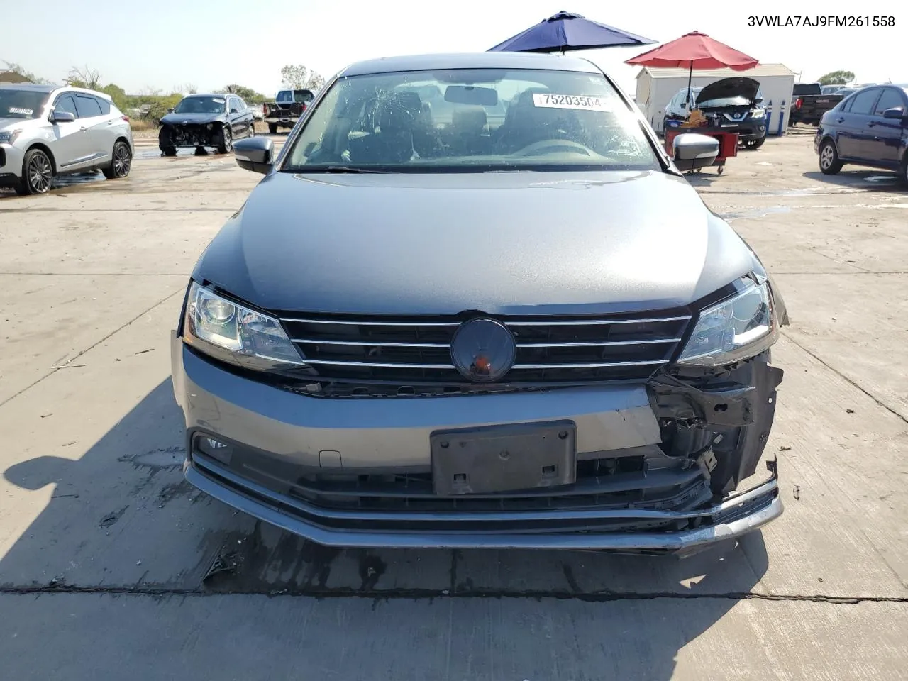 2015 Volkswagen Jetta Tdi VIN: 3VWLA7AJ9FM261558 Lot: 75203504