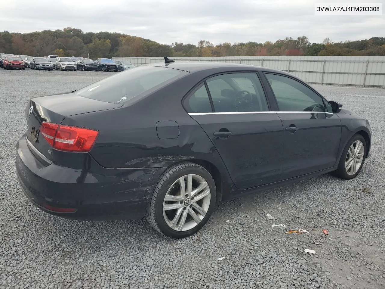 2015 Volkswagen Jetta Tdi VIN: 3VWLA7AJ4FM203308 Lot: 75517824