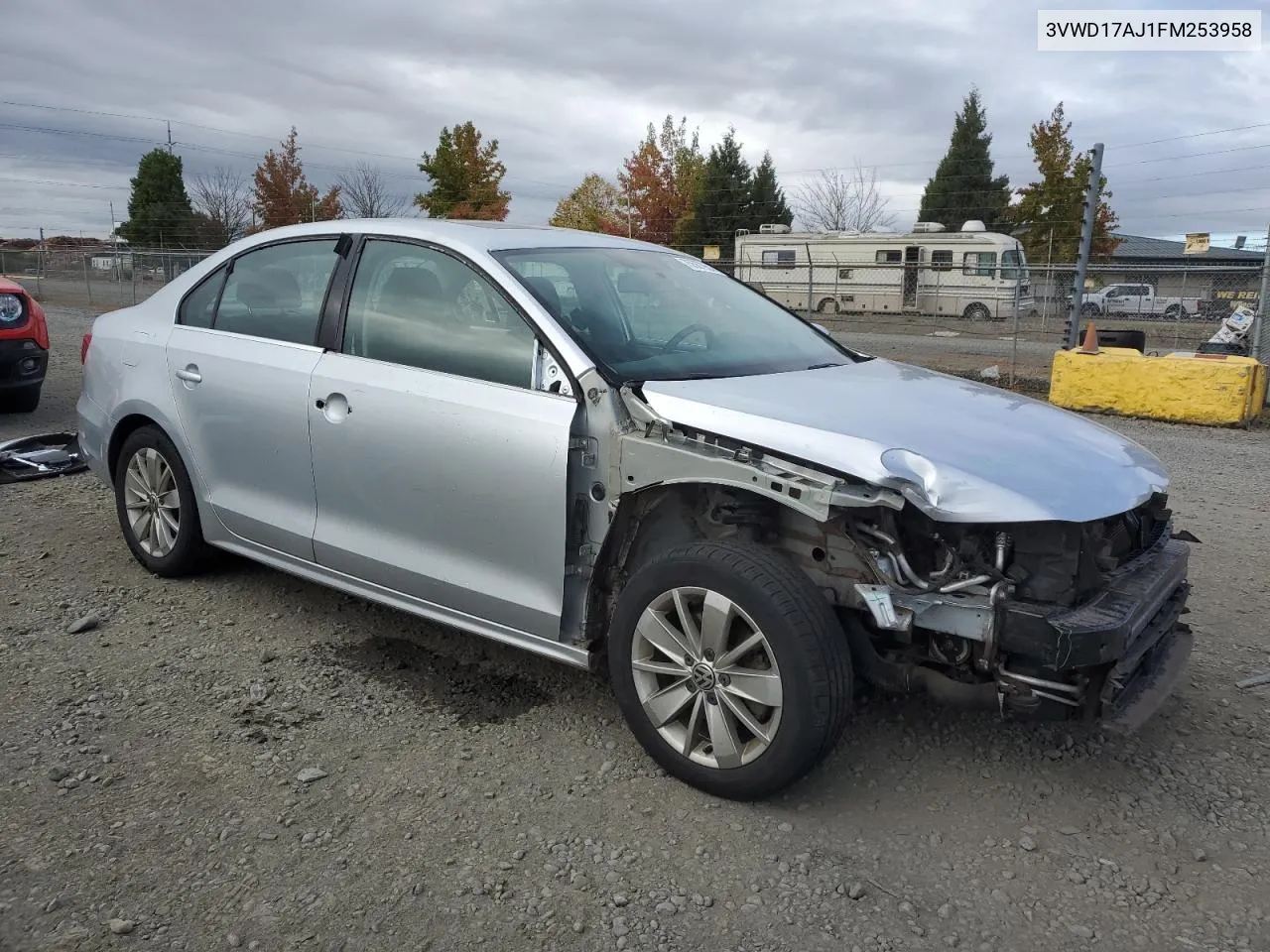 2015 Volkswagen Jetta Se VIN: 3VWD17AJ1FM253958 Lot: 75567954