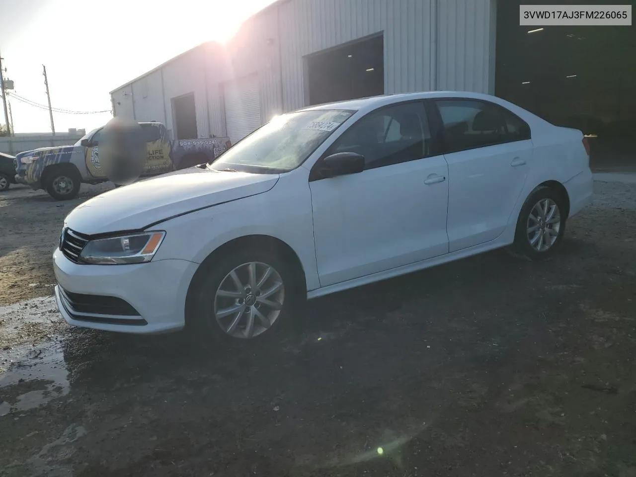 2015 Volkswagen Jetta Se VIN: 3VWD17AJ3FM226065 Lot: 75864274