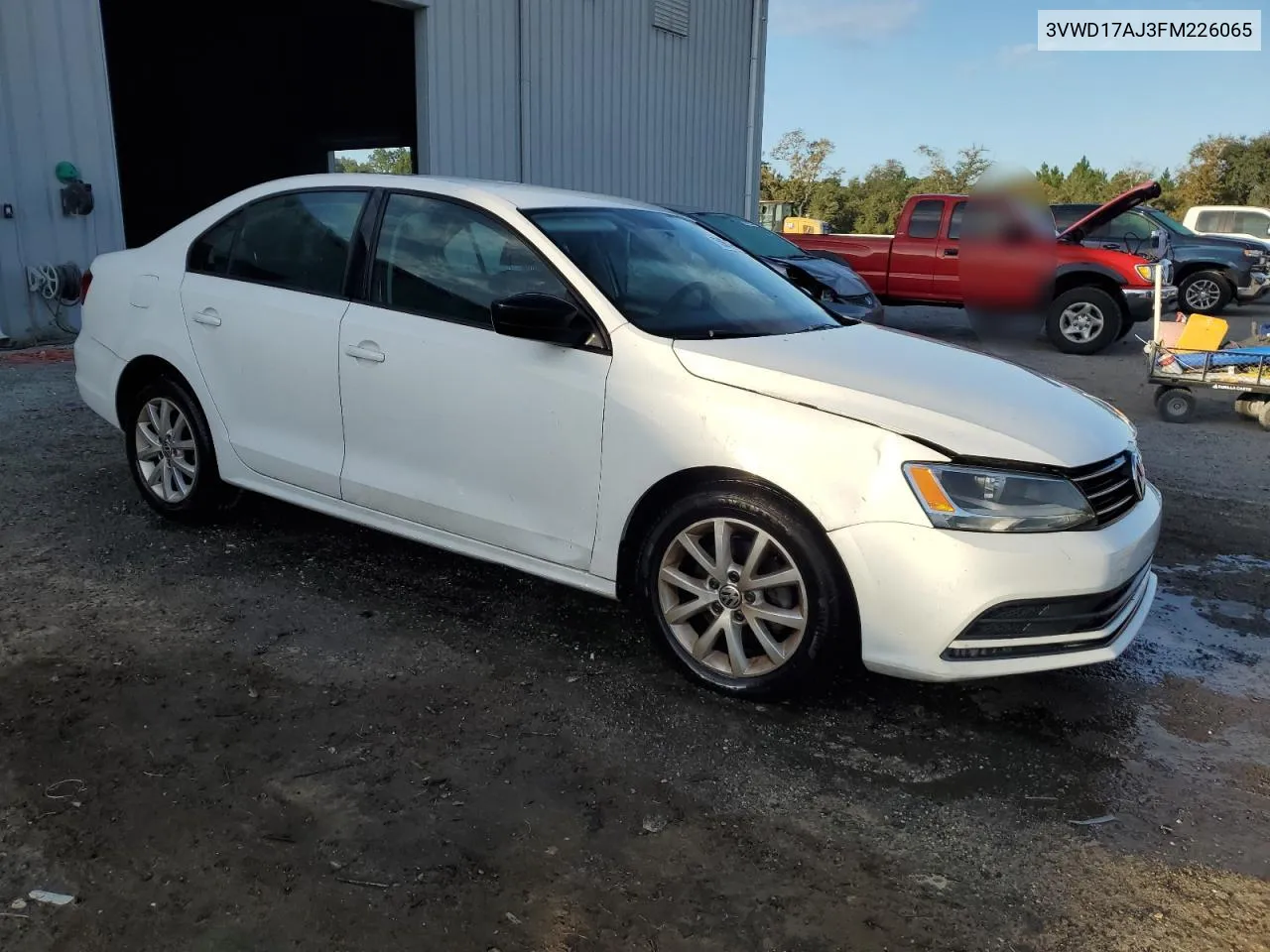 2015 Volkswagen Jetta Se VIN: 3VWD17AJ3FM226065 Lot: 75864274