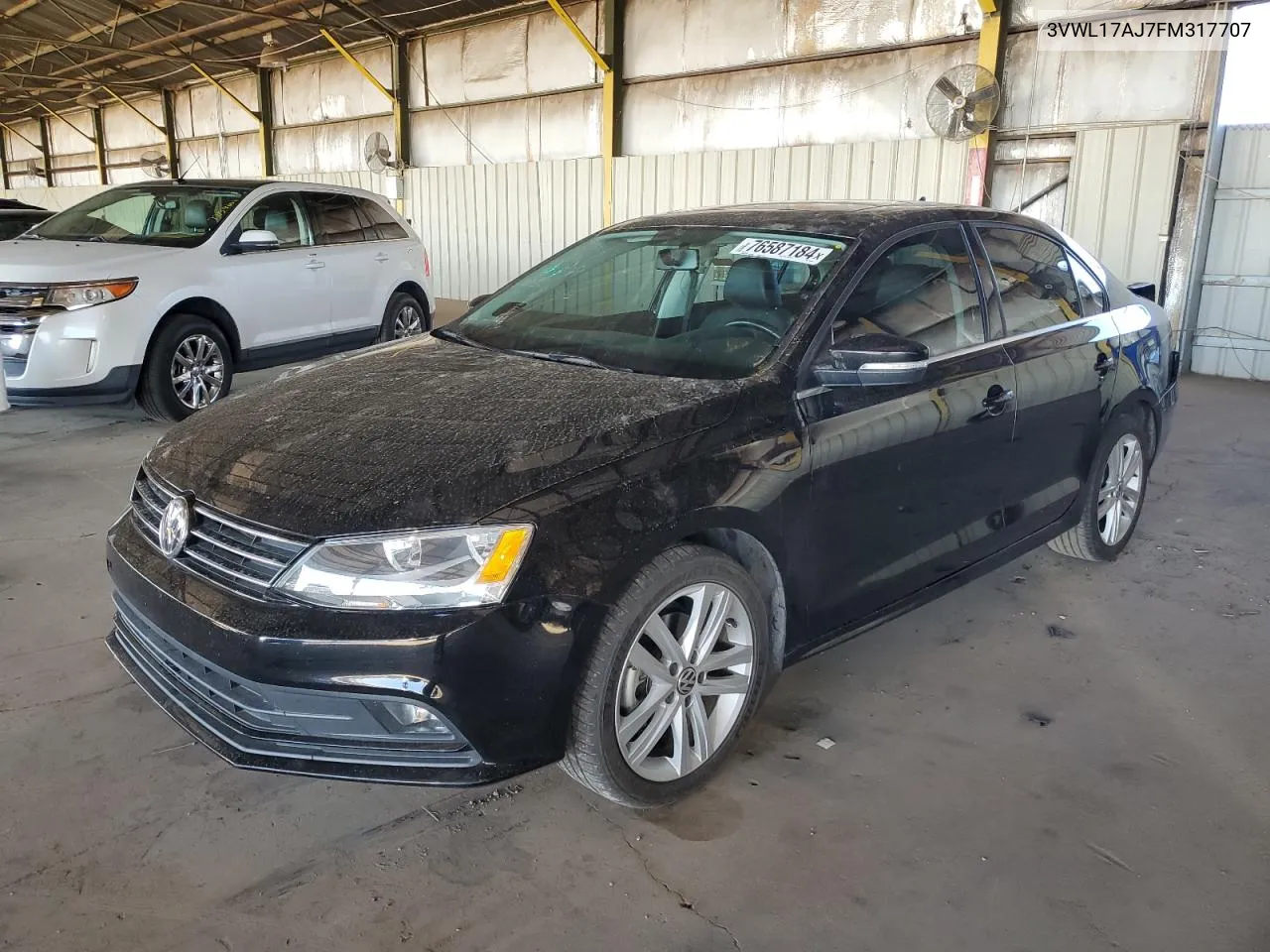 2015 Volkswagen Jetta Sel VIN: 3VWL17AJ7FM317707 Lot: 76587184