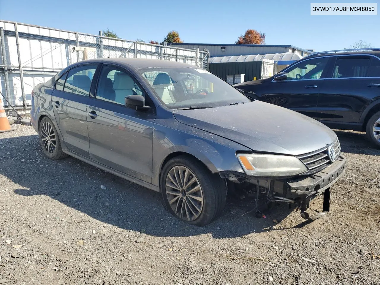 2015 Volkswagen Jetta Se VIN: 3VWD17AJ8FM348050 Lot: 77172894