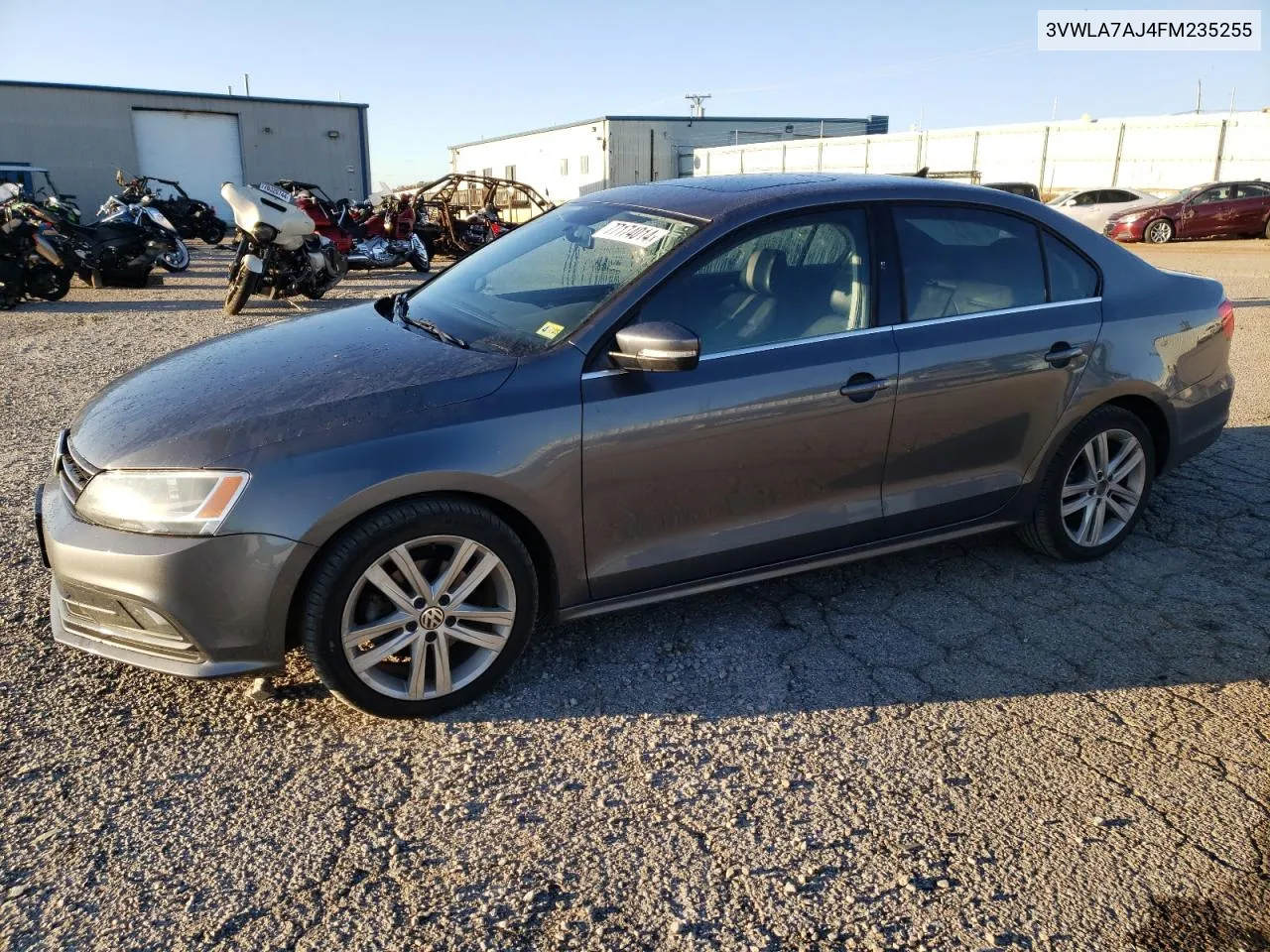 2015 Volkswagen Jetta Tdi VIN: 3VWLA7AJ4FM235255 Lot: 77174014