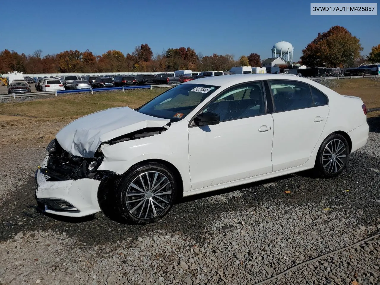 2015 Volkswagen Jetta Se VIN: 3VWD17AJ1FM425857 Lot: 77211344