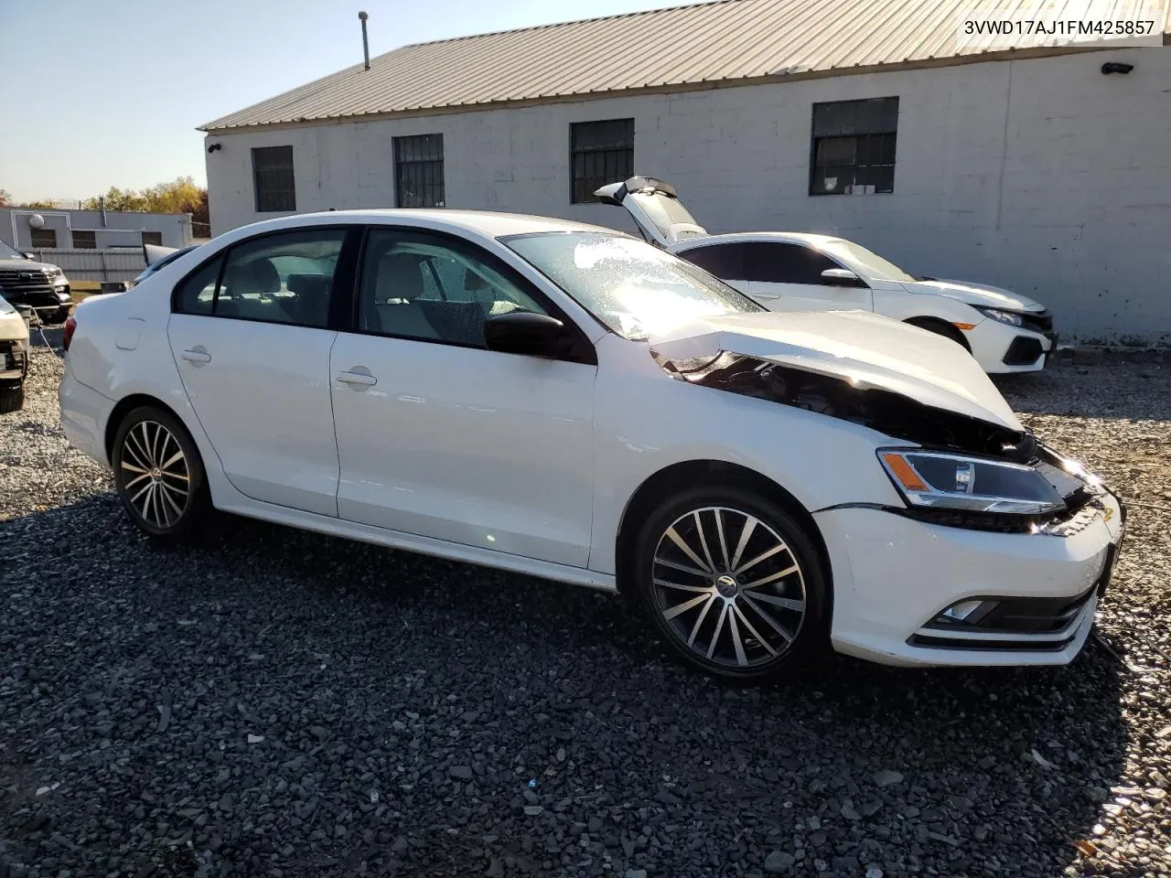 2015 Volkswagen Jetta Se VIN: 3VWD17AJ1FM425857 Lot: 77211344