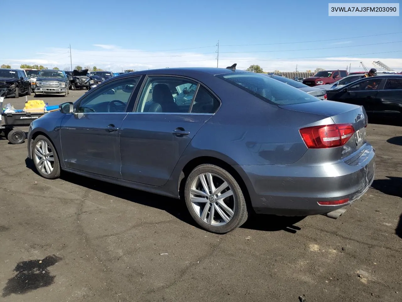 2015 Volkswagen Jetta Tdi VIN: 3VWLA7AJ3FM203090 Lot: 77227254