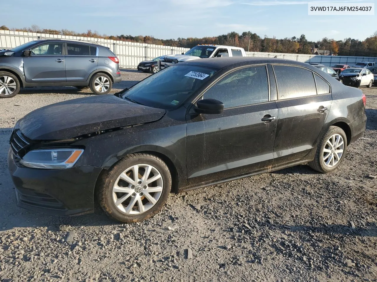 2015 Volkswagen Jetta Se VIN: 3VWD17AJ6FM254037 Lot: 77253964