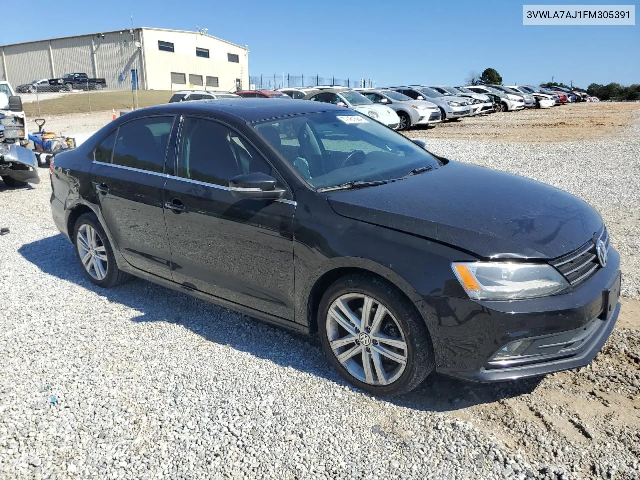 2015 Volkswagen Jetta Tdi VIN: 3VWLA7AJ1FM305391 Lot: 77461684