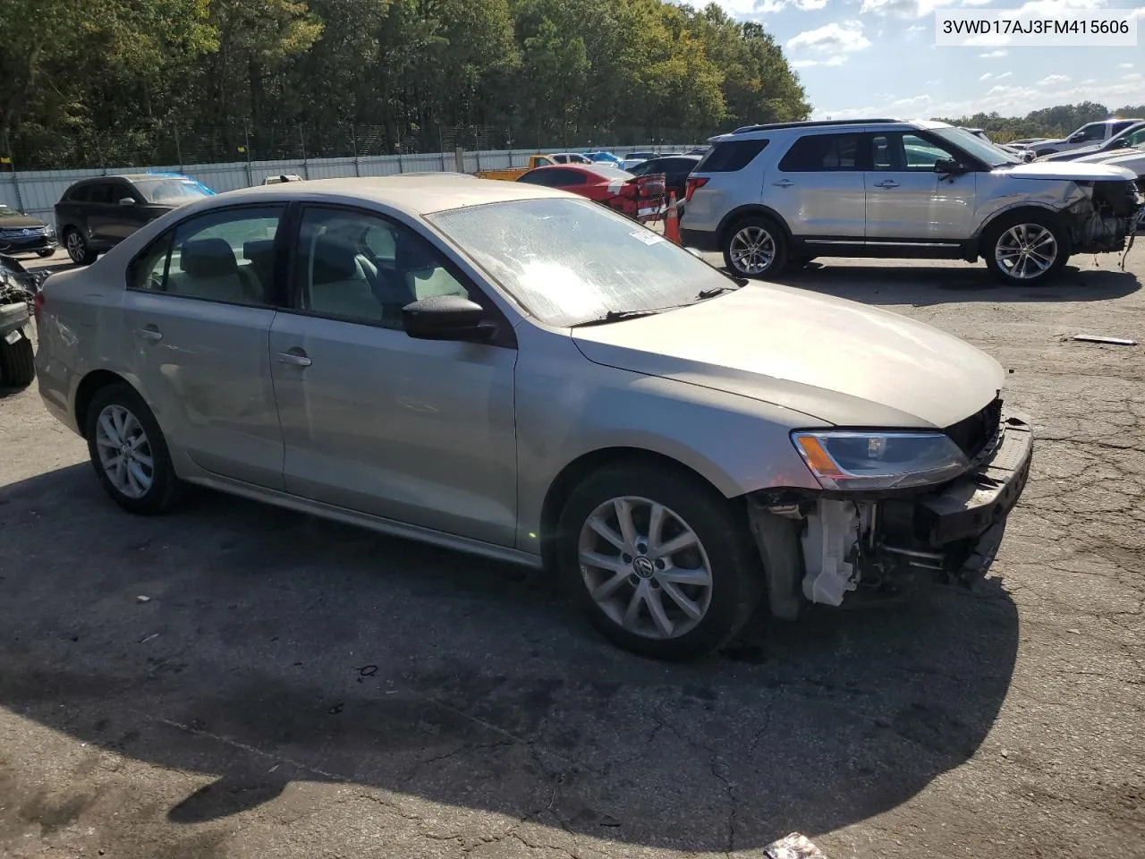 2015 Volkswagen Jetta Se VIN: 3VWD17AJ3FM415606 Lot: 77470444