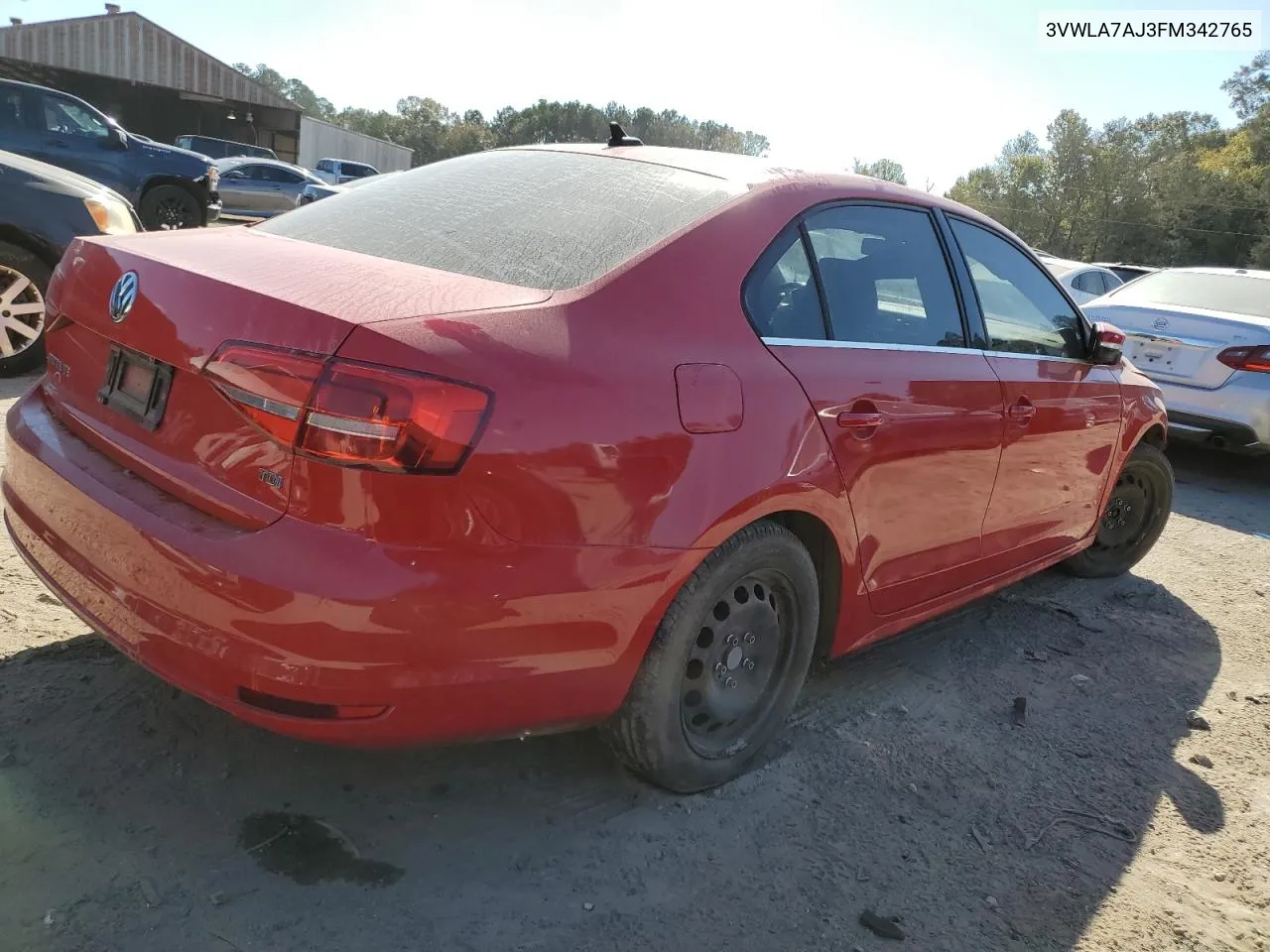 2015 Volkswagen Jetta Tdi VIN: 3VWLA7AJ3FM342765 Lot: 77776544