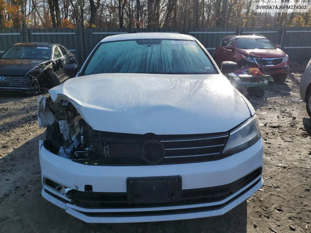 2015 Volkswagen Jetta Tdi VIN: 3VW3A7AJ6FM274302 Lot: 77801024