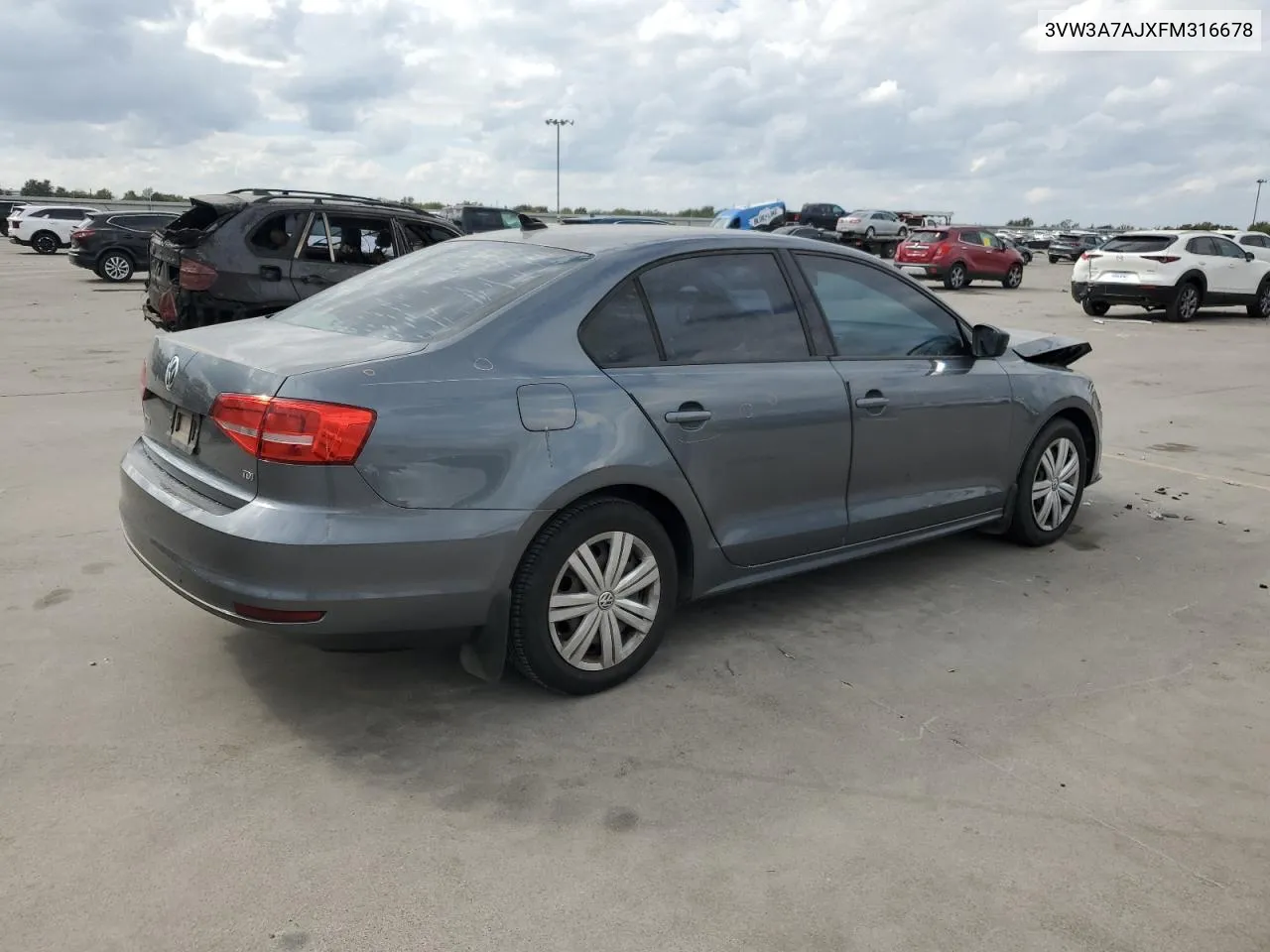 2015 Volkswagen Jetta Tdi VIN: 3VW3A7AJXFM316678 Lot: 77977384