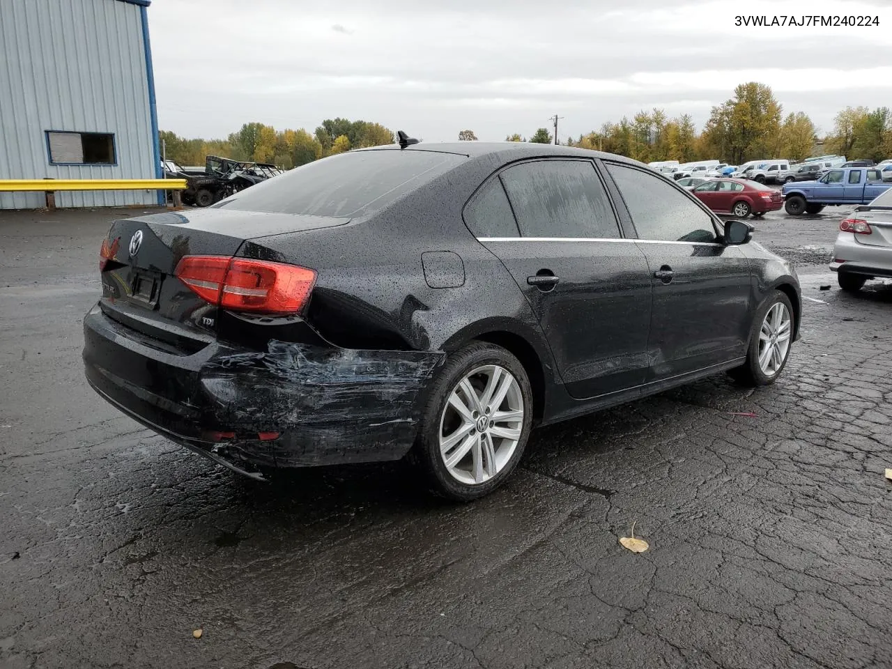 2015 Volkswagen Jetta Tdi VIN: 3VWLA7AJ7FM240224 Lot: 78243434