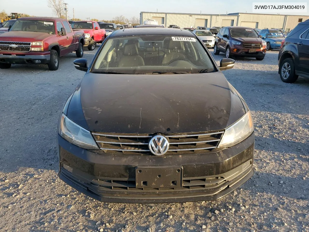 2015 Volkswagen Jetta Se VIN: 3VWD17AJ3FM304019 Lot: 78377254