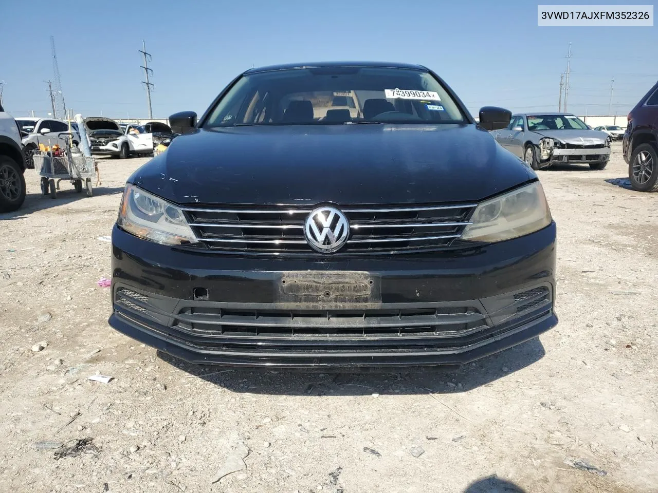 2015 Volkswagen Jetta Se VIN: 3VWD17AJXFM352326 Lot: 78399034