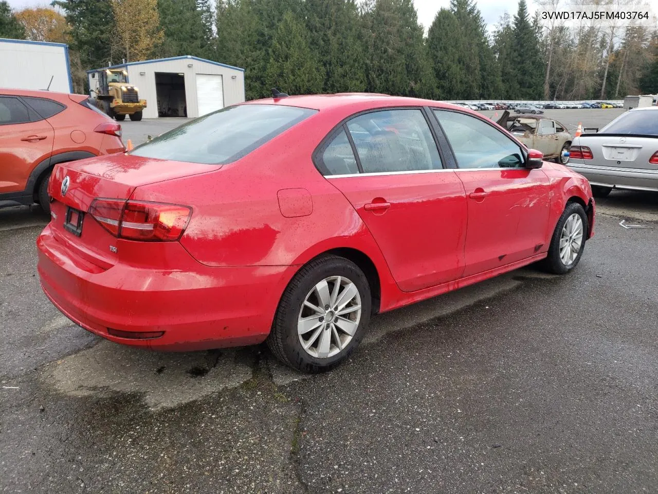 2015 Volkswagen Jetta Se VIN: 3VWD17AJ5FM403764 Lot: 78446714