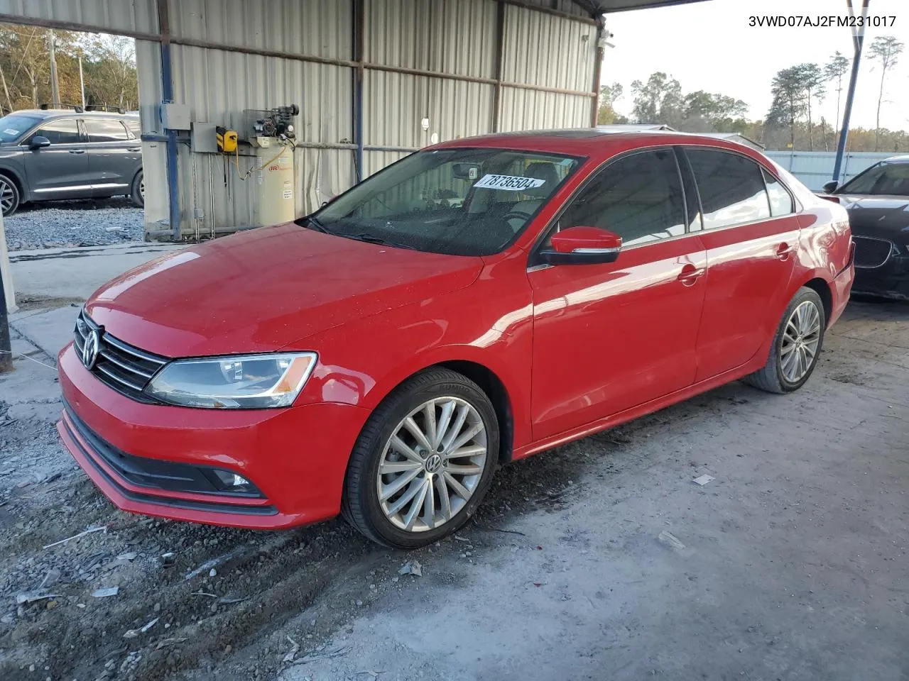 2015 Volkswagen Jetta Se VIN: 3VWD07AJ2FM231017 Lot: 78736504