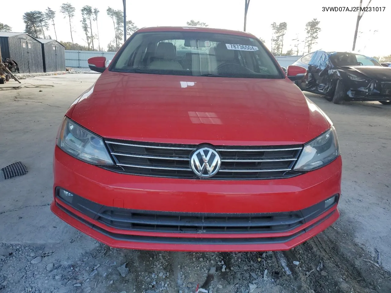 2015 Volkswagen Jetta Se VIN: 3VWD07AJ2FM231017 Lot: 78736504