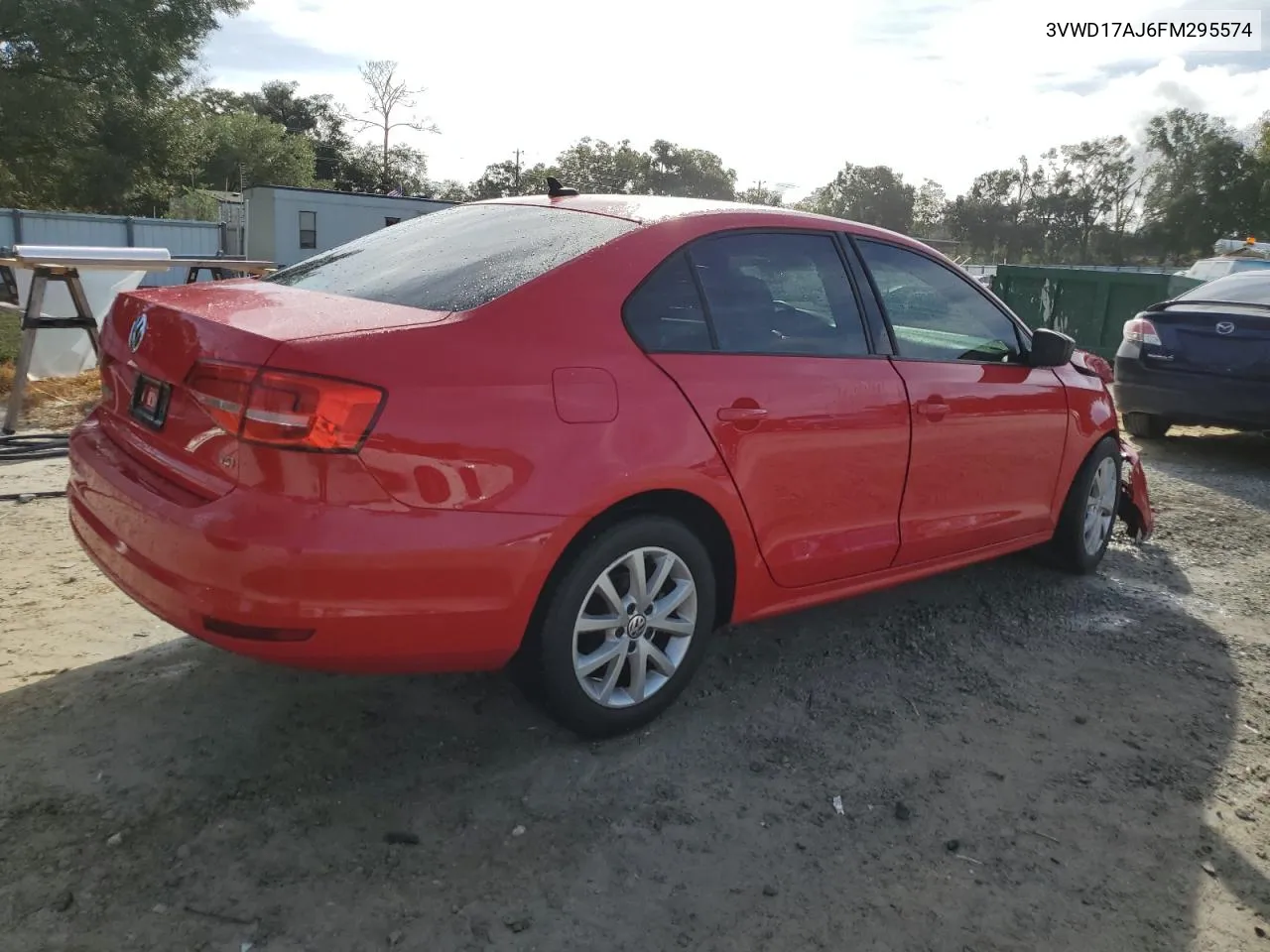 2015 Volkswagen Jetta Se VIN: 3VWD17AJ6FM295574 Lot: 79540244