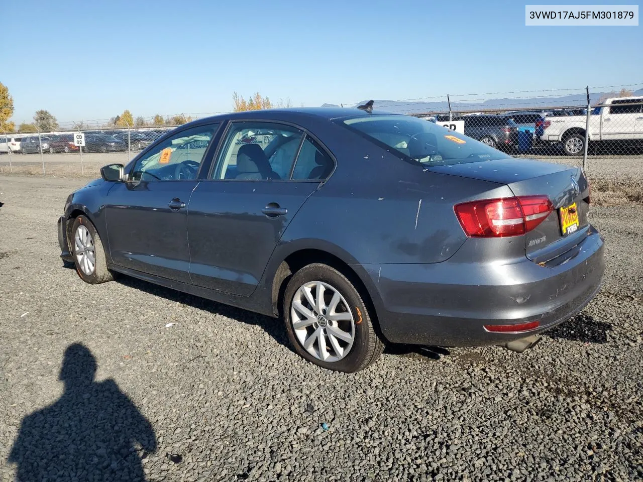 2015 Volkswagen Jetta Se VIN: 3VWD17AJ5FM301879 Lot: 79555674