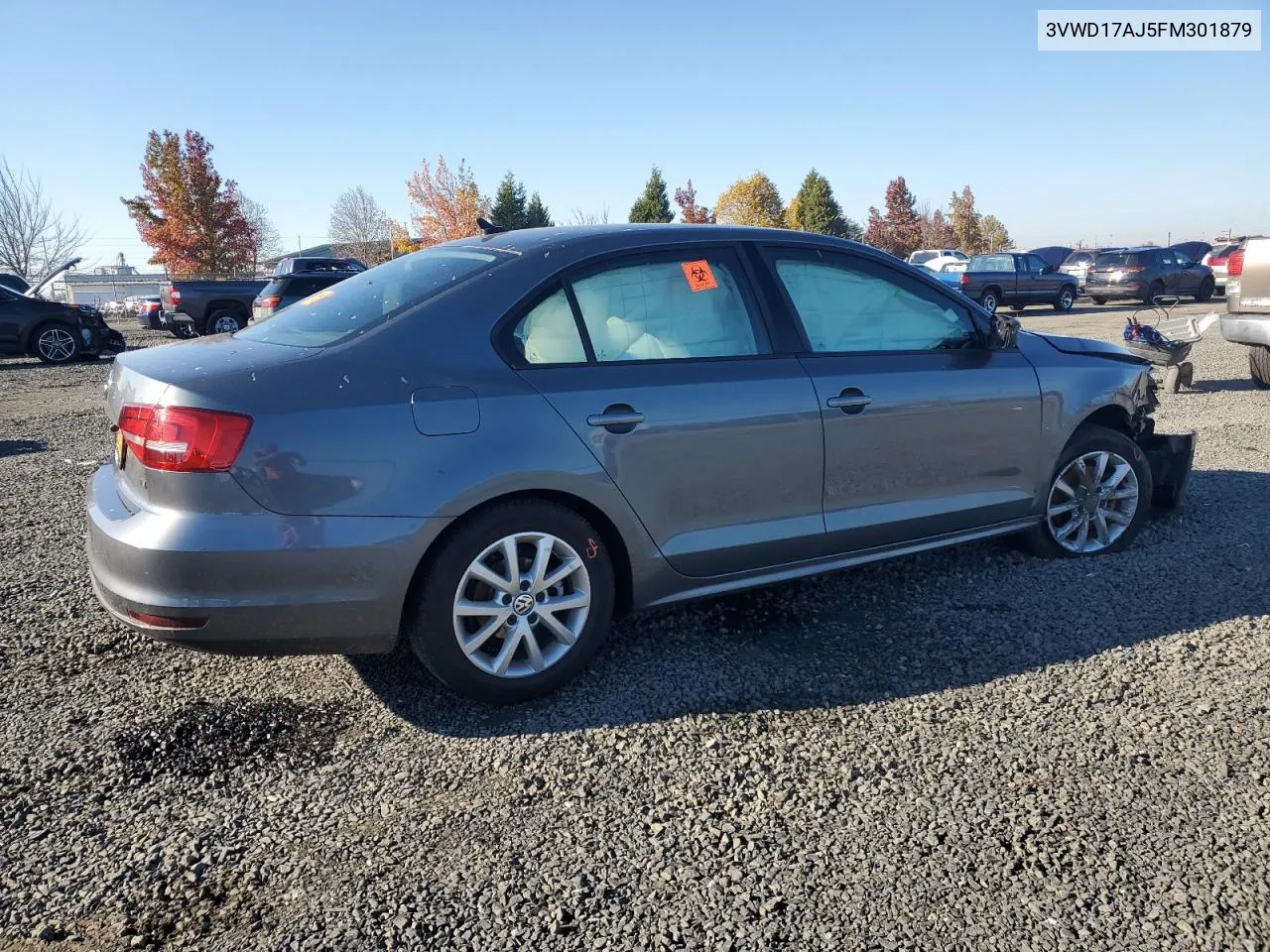 2015 Volkswagen Jetta Se VIN: 3VWD17AJ5FM301879 Lot: 79555674