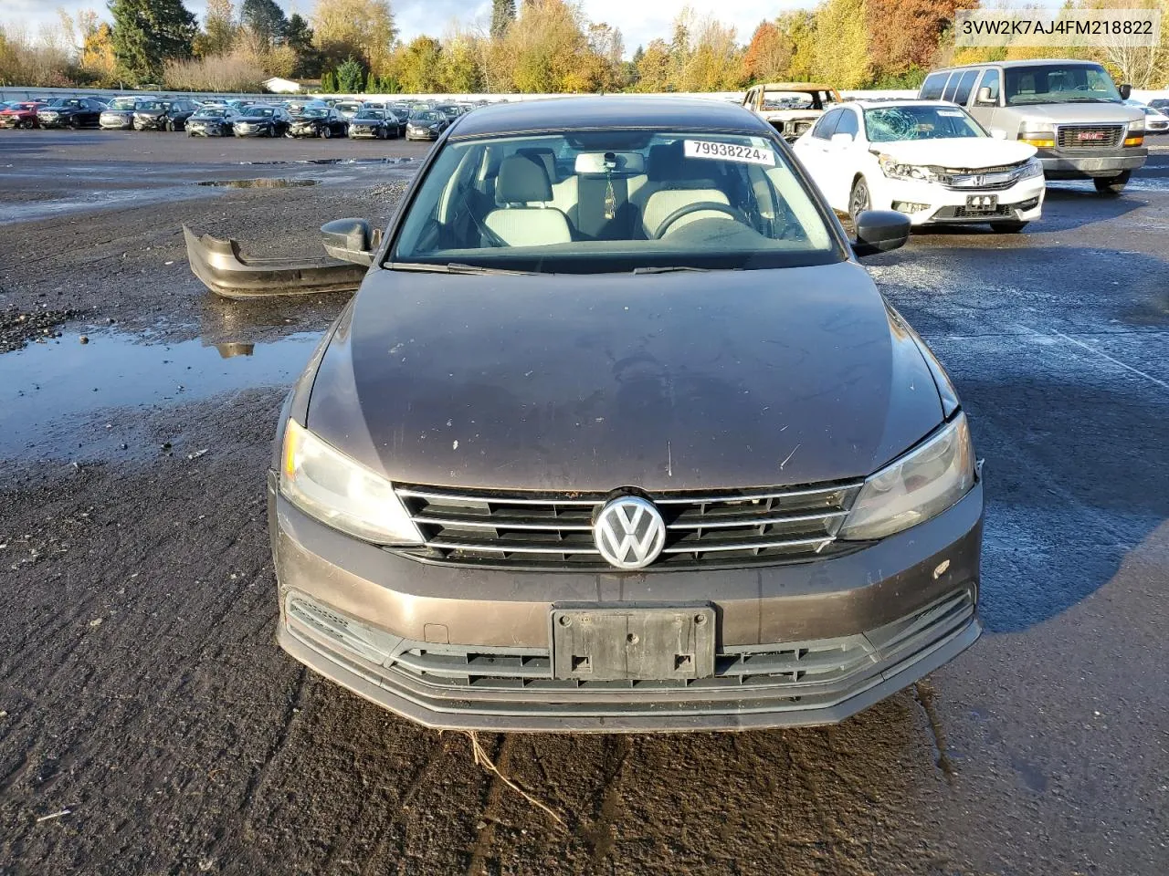 2015 Volkswagen Jetta Base VIN: 3VW2K7AJ4FM218822 Lot: 79938224