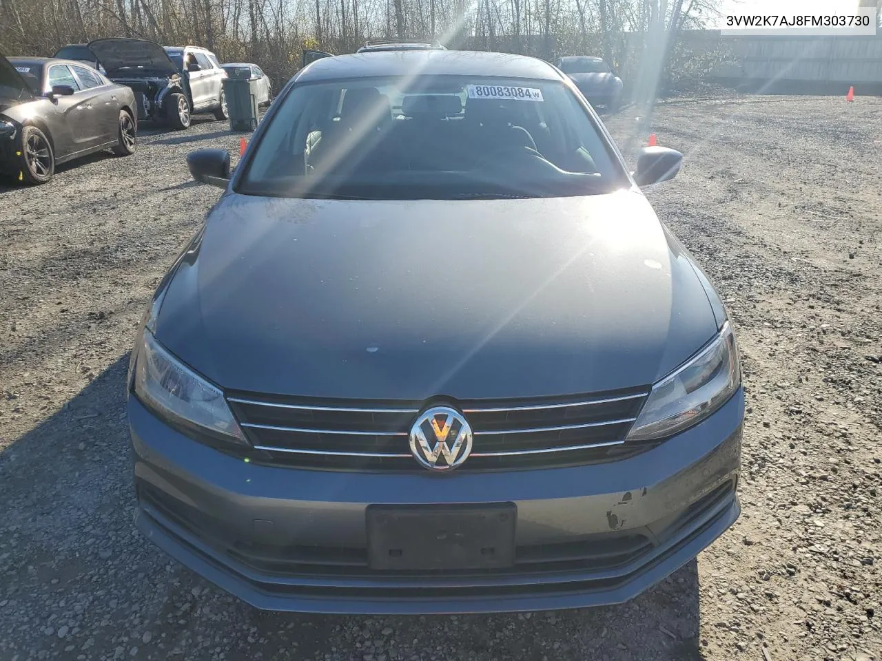 2015 Volkswagen Jetta Base VIN: 3VW2K7AJ8FM303730 Lot: 80083084