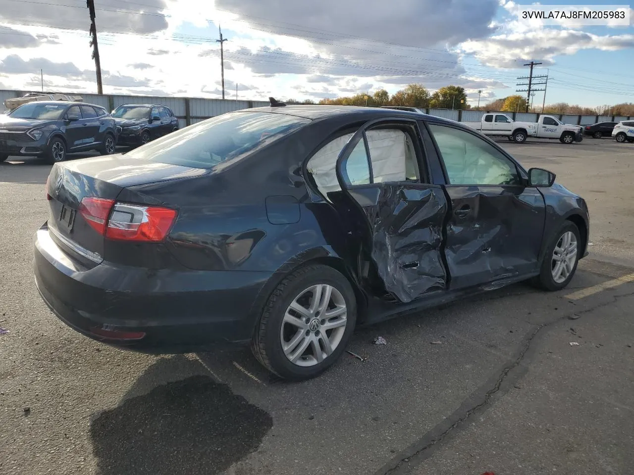 2015 Volkswagen Jetta Tdi VIN: 3VWLA7AJ8FM205983 Lot: 80479484