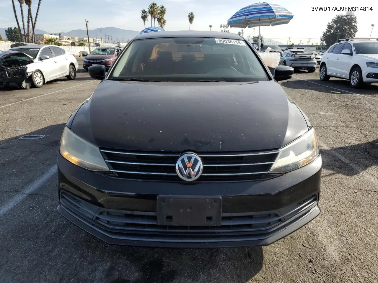 2015 Volkswagen Jetta Se VIN: 3VWD17AJ9FM314814 Lot: 80836114