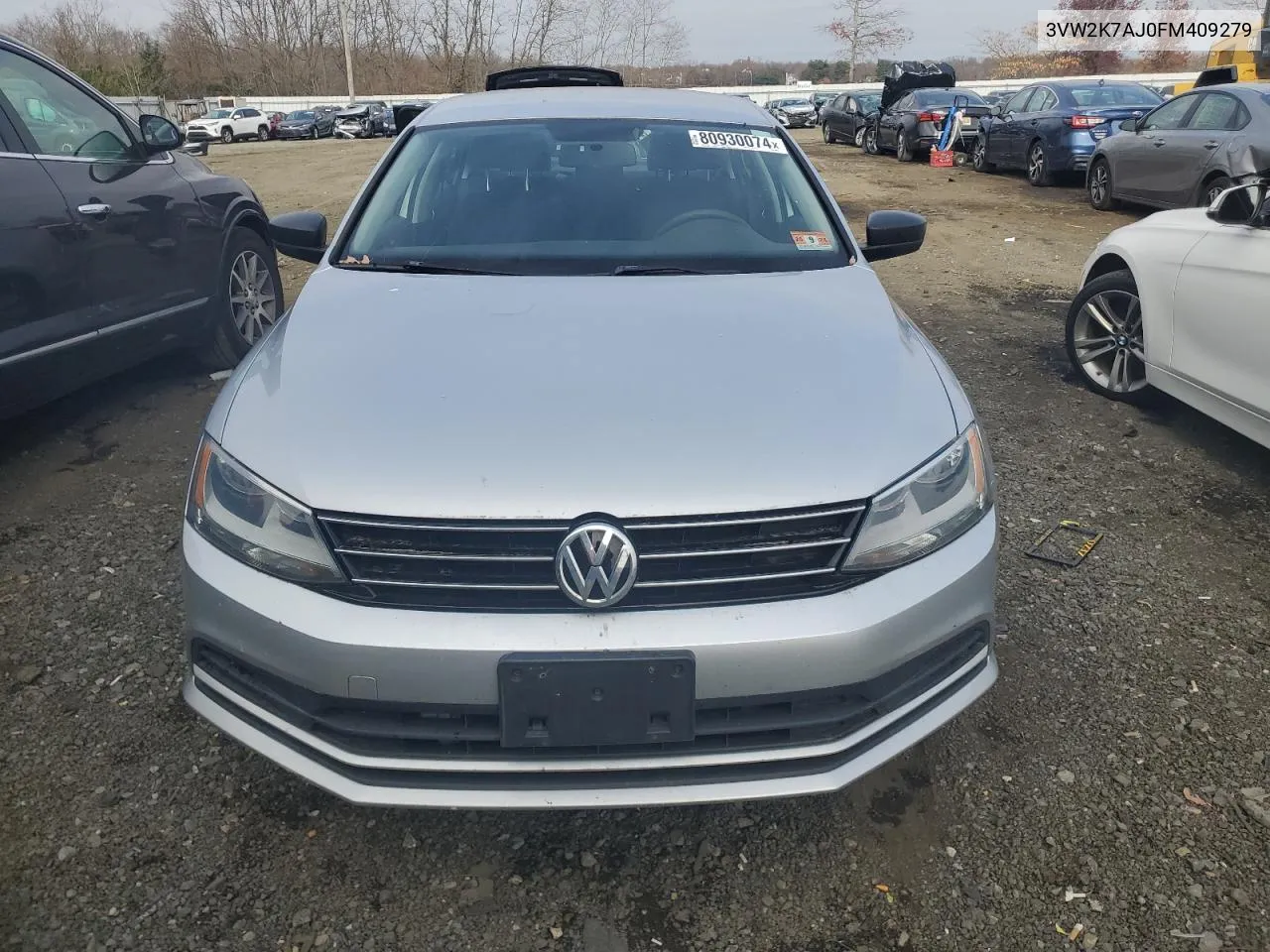 2015 Volkswagen Jetta Base VIN: 3VW2K7AJ0FM409279 Lot: 80930074